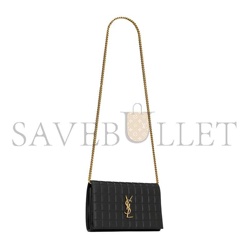 YSL LAMBSKIN CASSANDRE CHAIN WALLET 743346AABVP1000 (23*14*3cm)